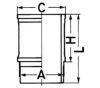 KOLBENSCHMIDT 89893110 Cylinder Sleeve